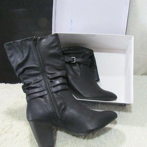 White Mountain Black Desiree Women's Medium Boots